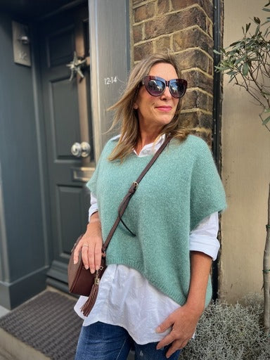Eleanor Mohair Mix Slouchy Tank Top