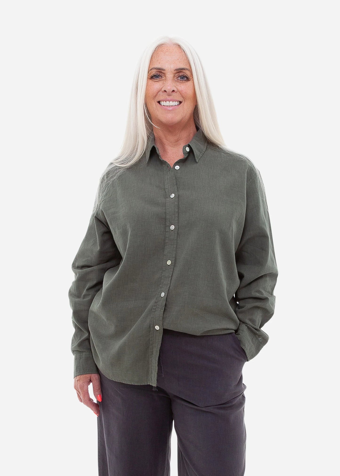 Charlotte Classic Linen Blend Shirt
