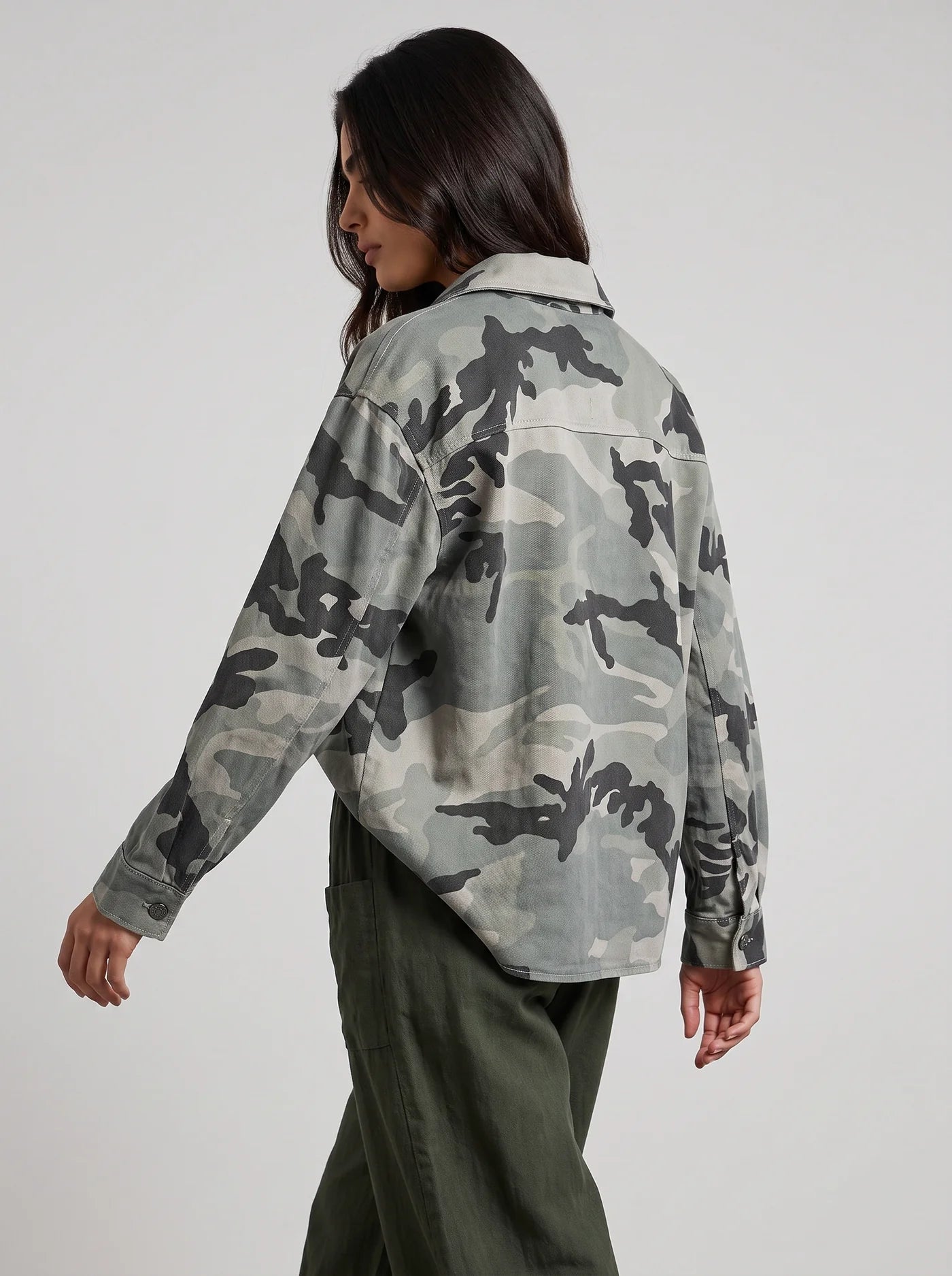 Lucia Lightweight Canvas Camo Jacket