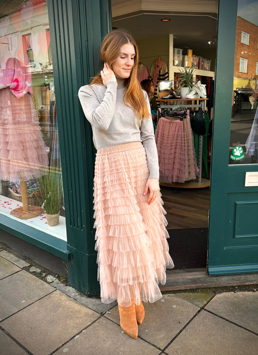 Helena Ruffle Tiered Frill Tulle Skirt - 6 Colours