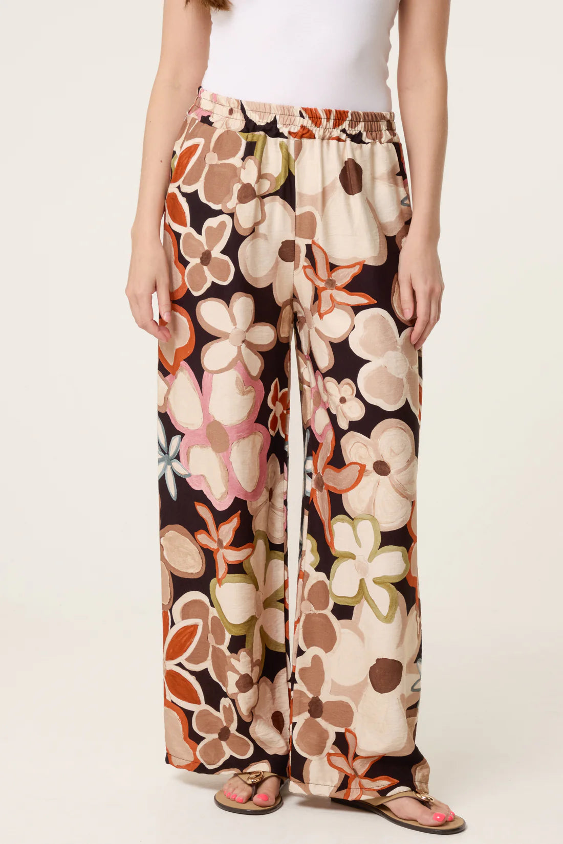 Victoria Bold Floral Wide Leg Trousers