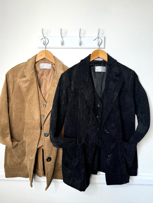 Victoria Classic Corduroy Jacket - Camel Or Black