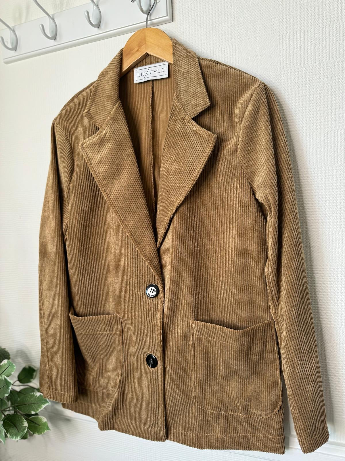 Victoria Classic Corduroy Jacket - Camel Or Black