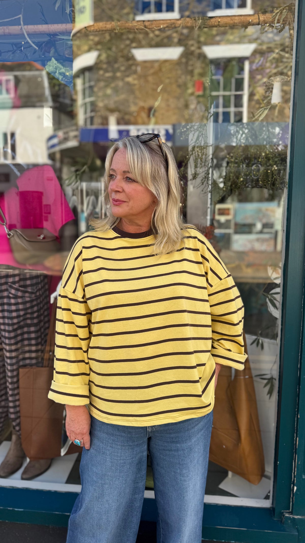 Hayley Lightweight Striped Sweatshirt