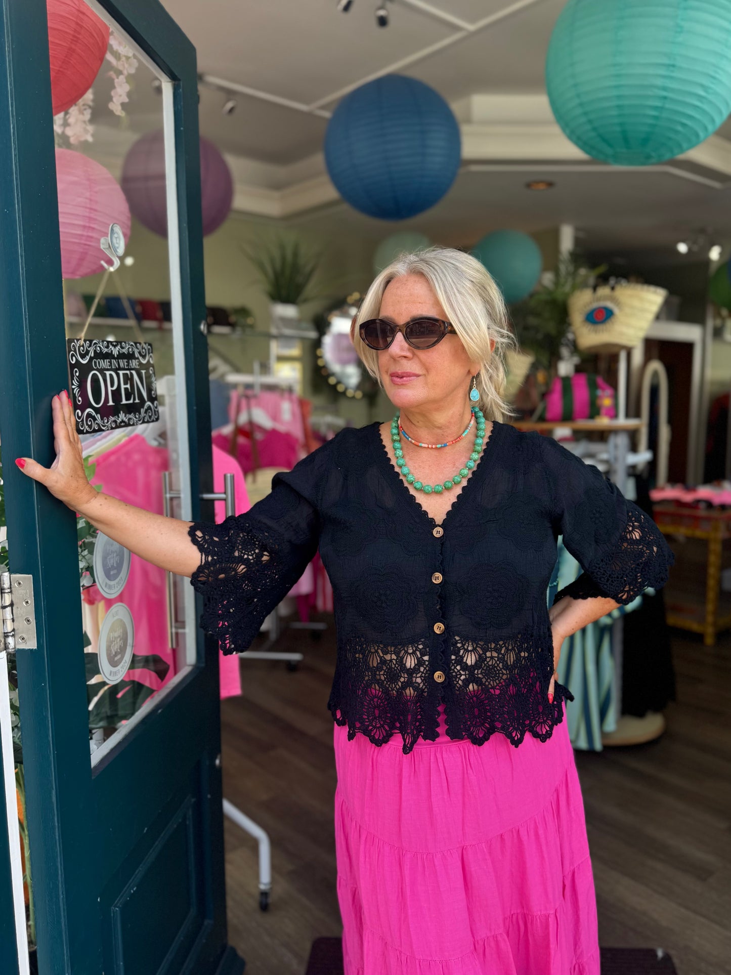 Rosa Cotton & Lace Blouse