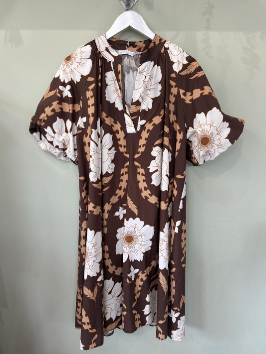 Farrah 70s Inspired Cotton Smock Dress