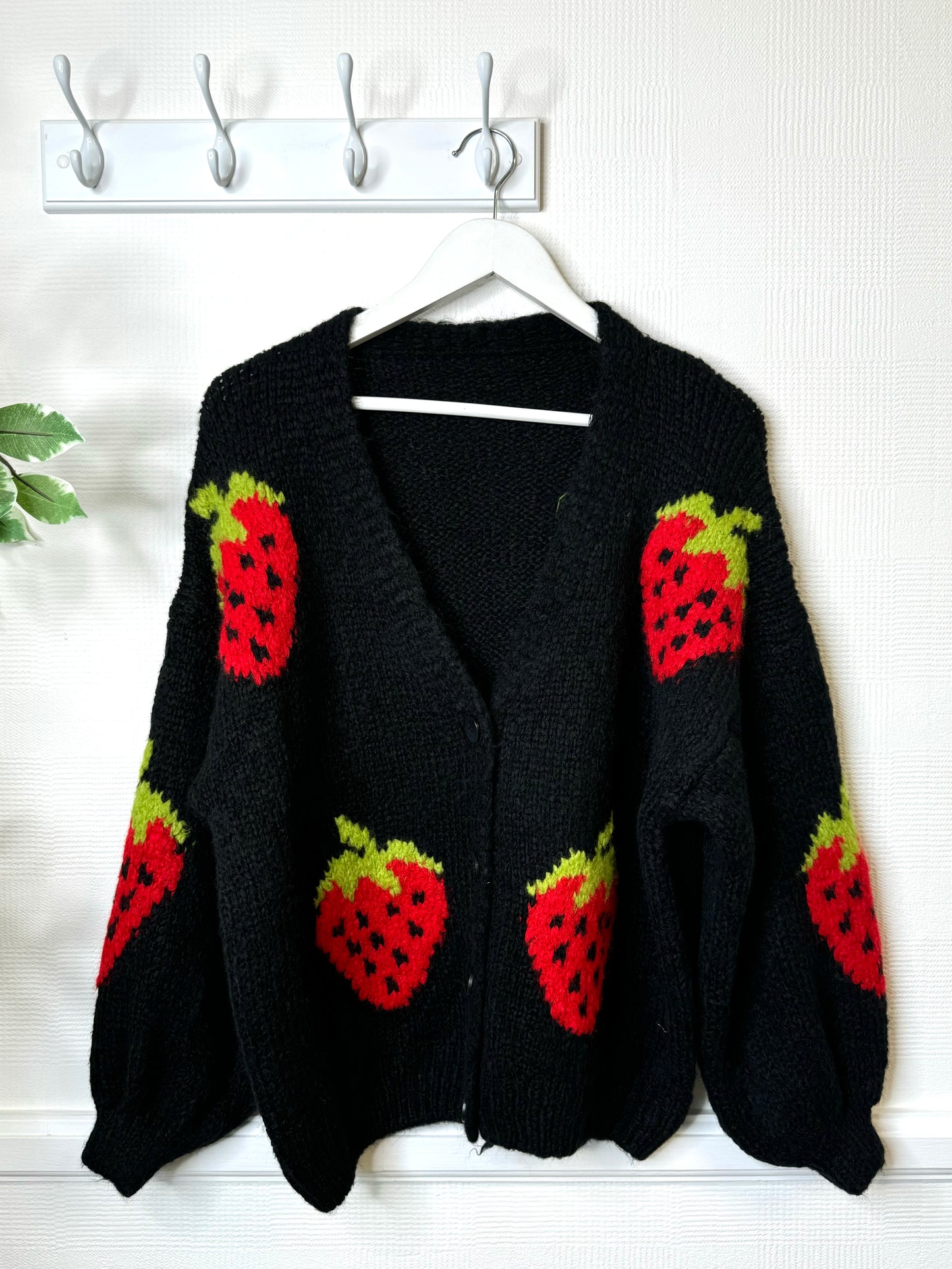 Strawberry Shortcake Boucle Cardigan - Pink Or Black