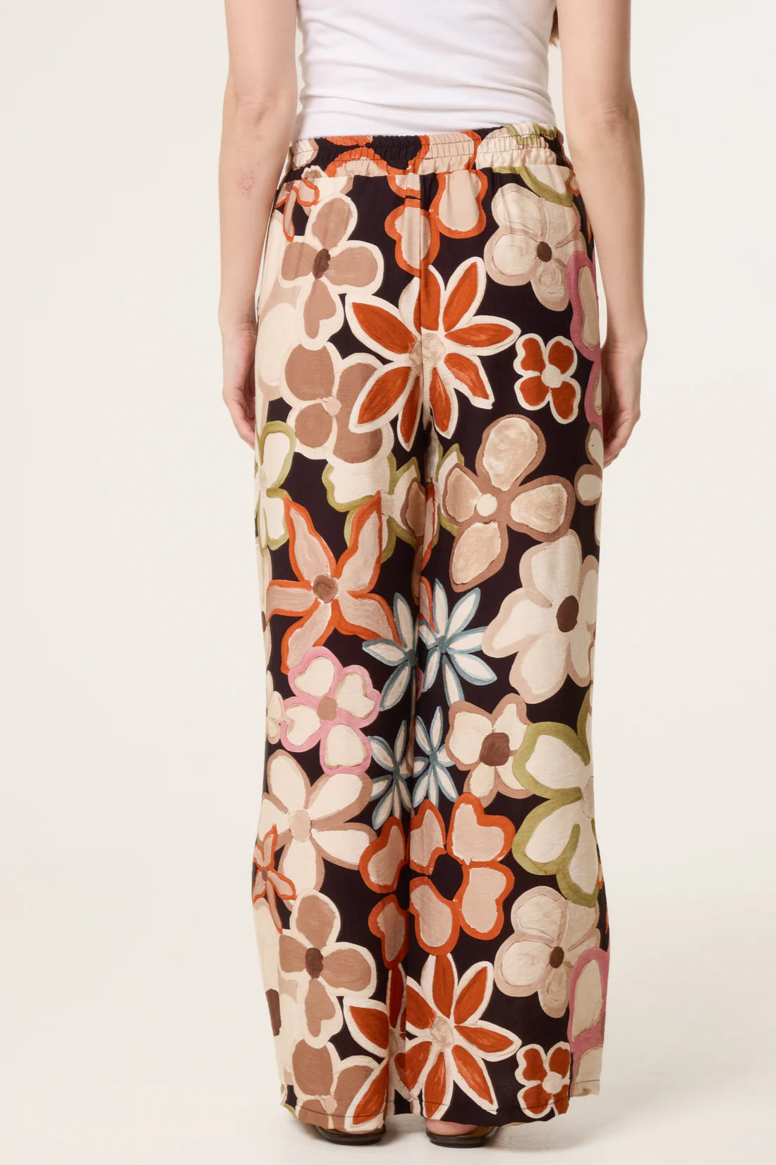 Victoria Bold Floral Wide Leg Trousers