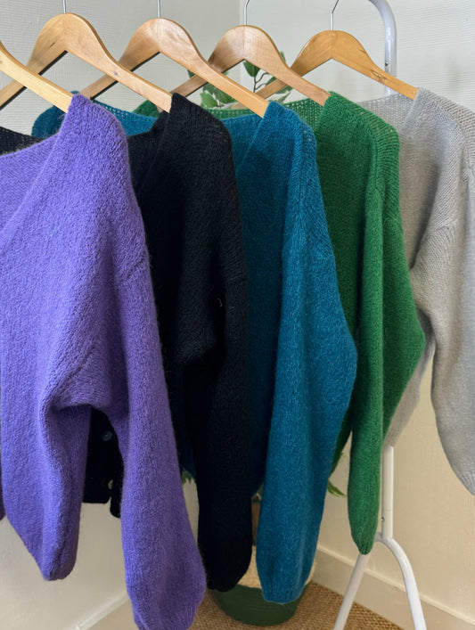 Jilly Mohair Mix Cardigan - 12 Colours