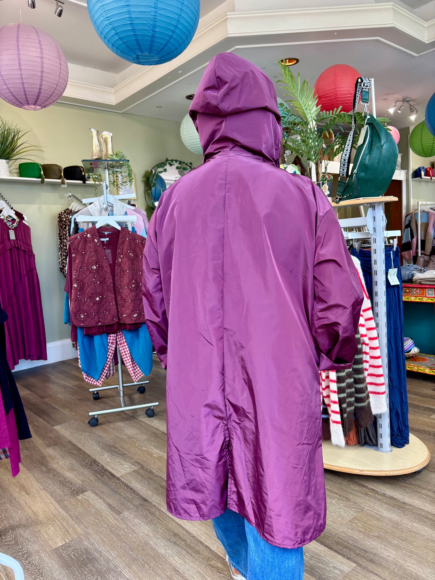 Rena Showerproof Hooded Raincoat