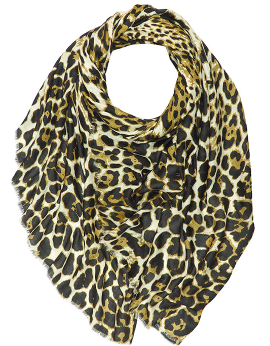 Melanie Leopard Print Scarf