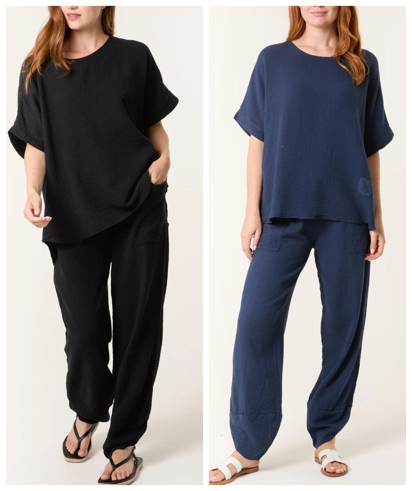 Minnie Cotton Cheesecloth Co-Ord Set - 4 Colours