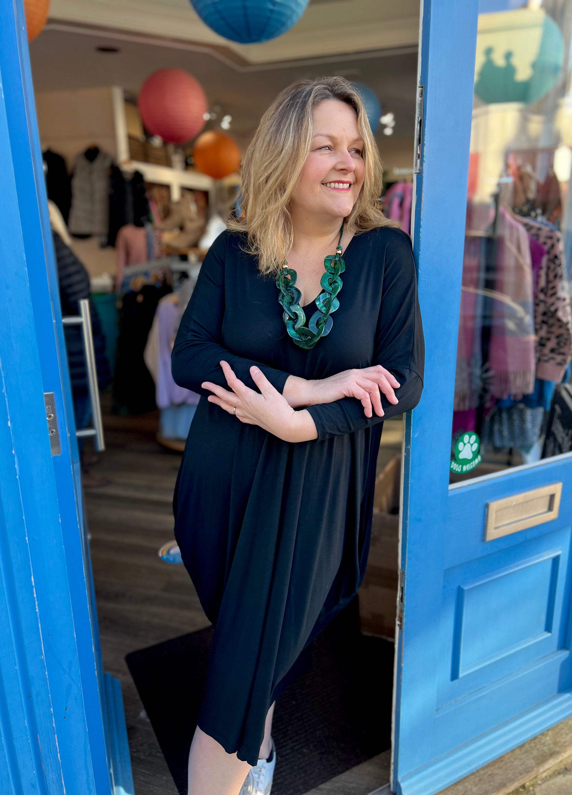 Baggy jersey top dress