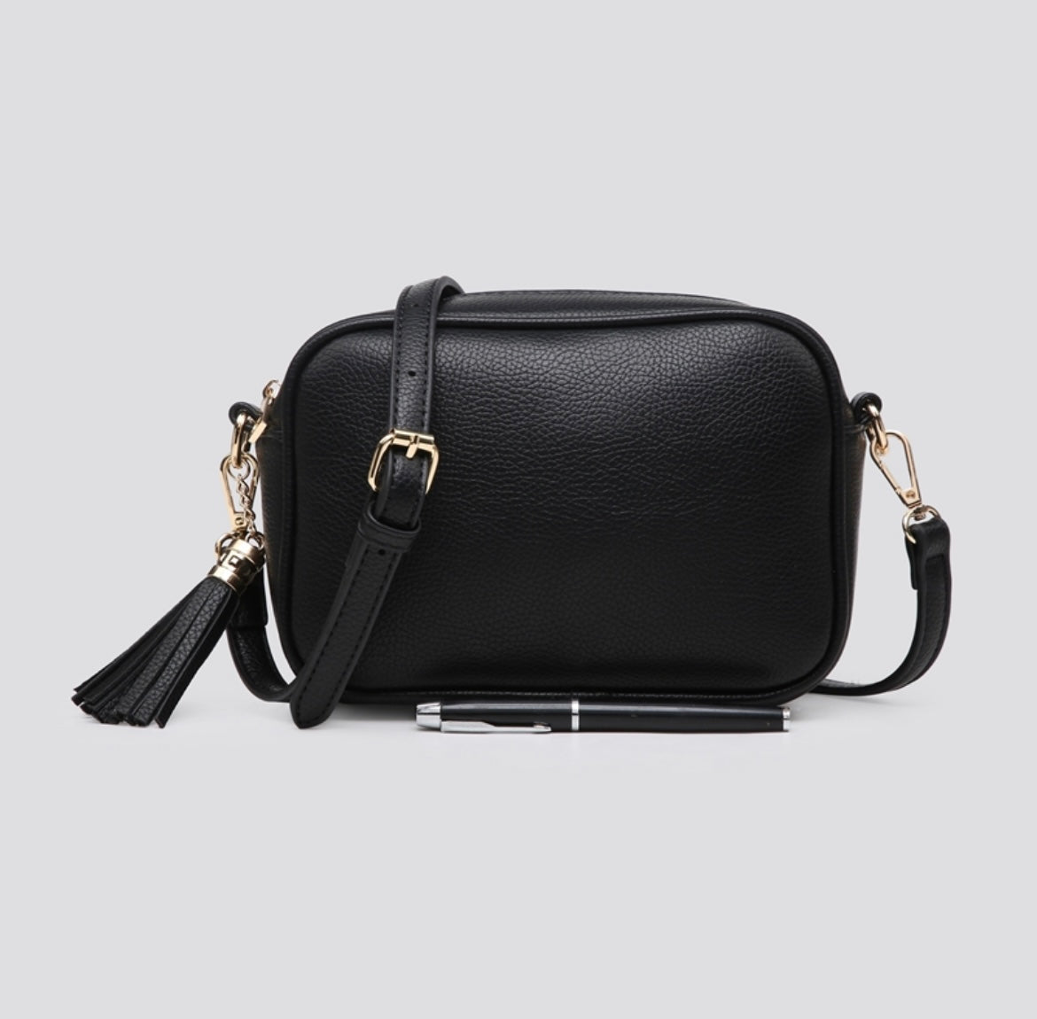 Black tassel discount cross body bag